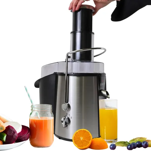 Total Chef - Exprimidor de prensa en frío – Exprimidor de masticación lenta de 2 velocidades para verduras y frutas, extractor de jugo de alto