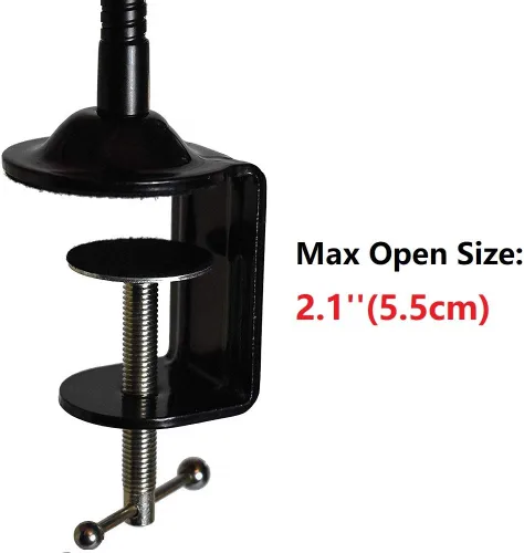 Miniatura 3 de Soporte de montaje de abrazadera de brazo de mandíbula flexible de 25 pulgadas compatible con Logitech Webcam C920s C925e C922 C930 C615 Brio
