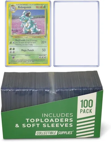 Miniatura 9 de Cargadores superiores para tarjetas, protectores de tarjetas de 3 x 4 pulgadas para comercio colectivo, portatarjetas protectoras deportivas