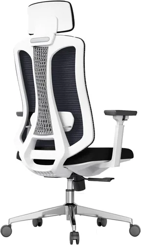 Miniatura 11 de Logicfox Silla de oficina ergonómica, silla de escritorio de malla con respaldo alto, soporte lumbar ajustable y reposabrazos 3D, silla giratoria