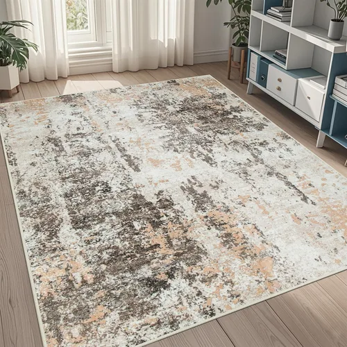 Miniatura 70 de 5x7 Area Rugs for Living Room Rug Washable: Abstract Rug for Dining Room Bedroom Carpet Non Slip 5 by 7 Indoor Modern Nursery Home Office Beige