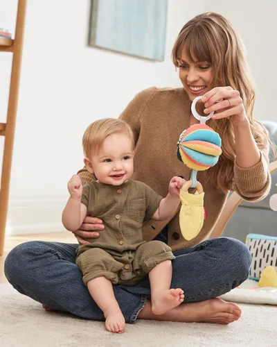 Miniatura 4 de Skip Hop Juguete 3 en 1 para cochecito de bebé y mordedor para actividades de bebé, juguete de cochecito 3 en 1 inspirado en Montessori