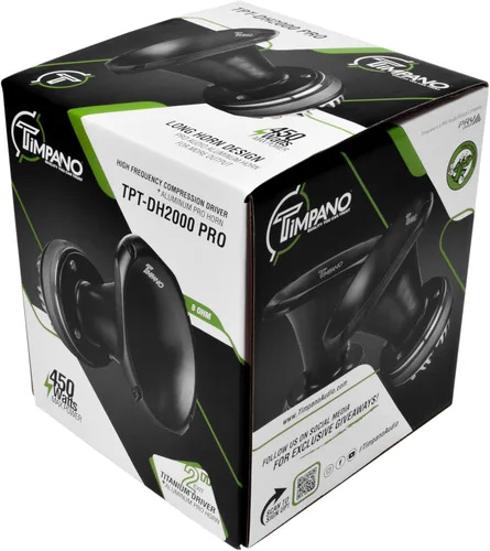 Miniatura 7 de Timpano TPT-DH2000 PRO Bocina de Compresión de Salida de 2" 450 Vatios Potencia Máxima 8 Ohmios Audio Profesional Bocina de Aluminio + Driver