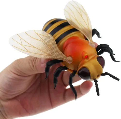 Miniatura 5 de Tipmant Realista RC Honey Bee Toys IR Control Remoto Abeja Insecto Vehículo Eléctrico Animal para Gato Perro Niños Regalos de Cumpleaños