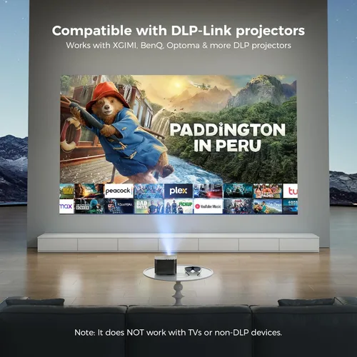 Miniatura 6 de DLP Link - Lentes 3D para proyector, ELEPHAS 144Hz, recargables, con obturador activo, compatibles con proyectores 3D DLP-Link: Acer, ViewSonic