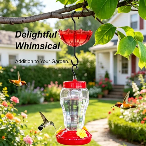 Miniatura 6 de Foso de hormigas para comederos de colibríes y comederos de orientola, paquete de 2 unidades de 5 onzas x 2 unidades, color rojo, protector