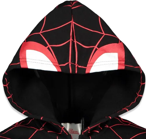 Miniatura 6 de Marvel Spider-Man Spider-Verse Venom - Sudadera con capucha y cremallera para niños pequeños y grandes