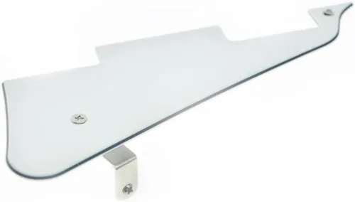 Miniatura 57 de Dopro Golpeador de guitarra LP y soporte de acero inoxidable LP con tornillos de montaje de acero negro para USA Les Paul Aged White