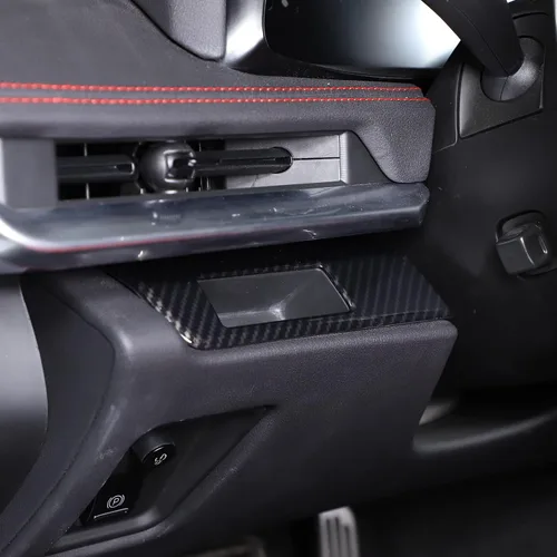 Miniatura 2 de Cubierta de panel de botón de interruptor de faros compatible con Chevrolet Corvette C8 Stingray 2020-2024, cubierta de moldura de ranura lateral