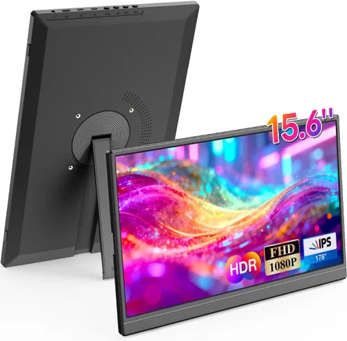 Miniatura 9 de Monitor portátil con soporte de 10.5 pulgadas, ultra delgado, mini 16:10 FHD, visión amplia de 178°, cuidado ocular 1500:1,100% sRGB, monitor