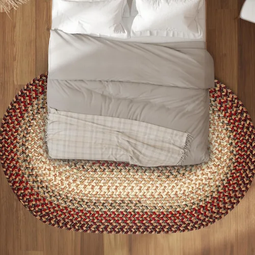 Miniatura 40 de Rhody Rug Easy Living EL33 Taupetone - Alfombra ovalada trenzada de 4 x 6 pies, decoración del hogar, tapete para piso o dormitorio, de fácil