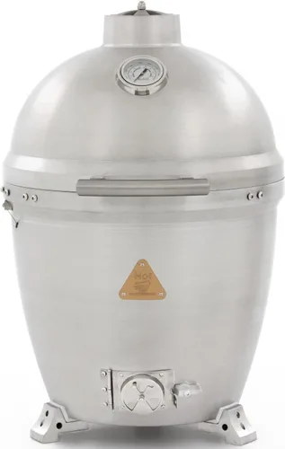 Blaze Parrilla Kamado de aluminio fundido de 20 pulgadas | Cuerpo de aluminio fundido de 1 ″ de servicio pesado | Rejillas hexagonales de acero
