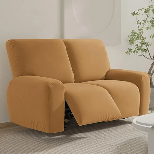 Miniatura 42 de vctops Fundas para sofá reclinable de 3 cuerpos, de punto, elásticas, suaves, lisas, antideslizantes, para sofá, protector de muebles con parte