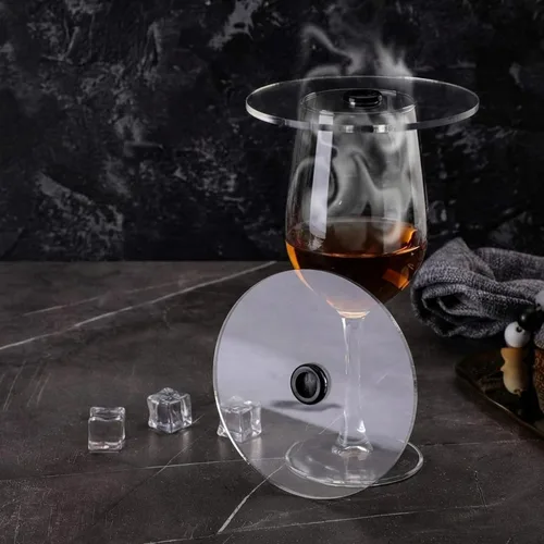 Miniatura 7 de 3 fundas para tazas de pistola de ahumar, tapas de infusor, fundas de bebidas de cóctel, accesorios para pistolas de fumar para copas de vino