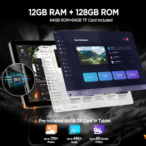 Miniatura 4 de Callsky-Tab Tablet de 10 pulgadas, tableta Android de 10 pulgadas, tableta Android 15, 12 GB de RAM+128 GB ROM