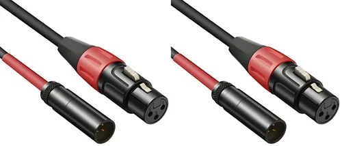 Miniatura 8 de Cable de audio para micrófono Mini XLR macho a XLR hembra para Blackmagic Pocket 4K Cámara Video Assist 4K - 1 pie