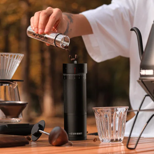Miniatura 8 de MHW-3BOMBER R3 Pro - Molinillo de café manual, rebaba cónica con revestimiento de titanio mejorada 2026, molinillo manual de ajuste externo