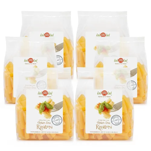 Miniatura 12 de isiBisi Muestra de pasta sin gluten, paquete de 3 – Penne, Baby Mafalda, Spirali Noodles – Sin OMG, vegano, fabricado en Italia