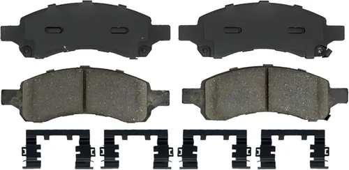 Miniatura 17 de Raybestos Juego de pastillas de freno de disco metálicas delanteras y traseras de repuesto prémium para camiones especiales y SUV seleccionados