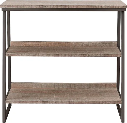 Miniatura 4 de Leick Home 70007-ROBLK - Estantería escalonada de metal y madera, roble aserrado/gris plomizo