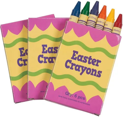 Miniatura 3 de Fun Express - Crayones de cera de Pascua (6Pc/caja, 4Dz) para Pascua - Suministros básicos - Dibujo - Crayones - Pascua - 48 piezas