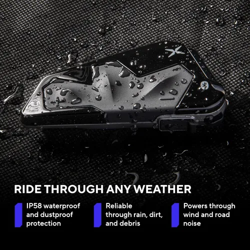 Miniatura 4 de EXOCOM LINK-1C Sistema de Comunicación y Comunicación de Casco de Motocicleta - Altavoces HD delgados de 40mm con intercomunicador Bluetooth +