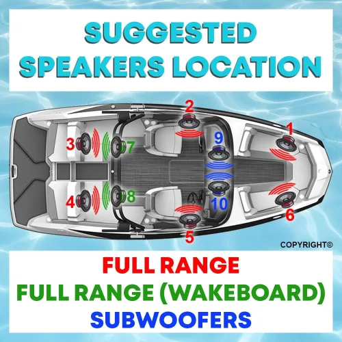 Miniatura 2 de KICKER Paquete de altavoces y amplificador de 8 pulgadas Wakeboard Altavoces de torre (blanco) con amplificador marino DS18 de 320 W de 2 canales