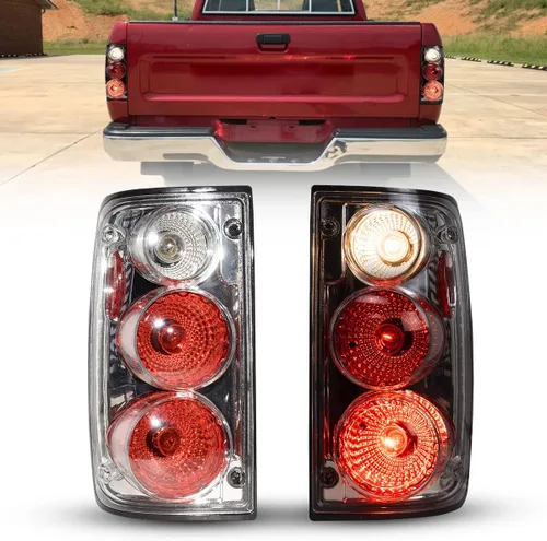 Miniatura 9 de ROXX Conjunto de luces traseras para camioneta Toyota 1989, 1990, 1991, 1992, 1993, 1994, 1995, repuesto de lámparas traseras, para lado del Humo