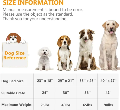Miniatura 6 de Almohadilla lavable antideslizante para cama de perro y jaula para perros y gatos grandes (36 pulgadas)