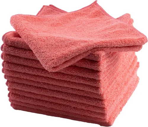 Miniatura 7 de Matthew - Paquete de 12 paños de limpieza de microfibra (12 x 12 pulgadas), trapos de limpieza de absorción de agua, reutilizables y lavables