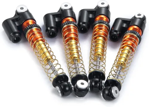 Miniatura 3 de RCLions Amortiguador ajustable de 1.693 in RC amortiguador para todas las mejoras de auto de oruga RC 1:24 (negro)
