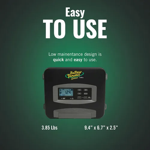 Miniatura 4 de Battery Tender Controlador de carga solar MPPT de 30 amperios con pantalla LCD para uso con baterías de plomo ácido de 12 voltios/24 voltios, AGM