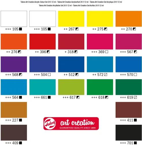 Miniatura 5 de Talens Art Creation TALENS Art CREAT.Set 24/PKG, negro/azul/verde/rojo, talla única