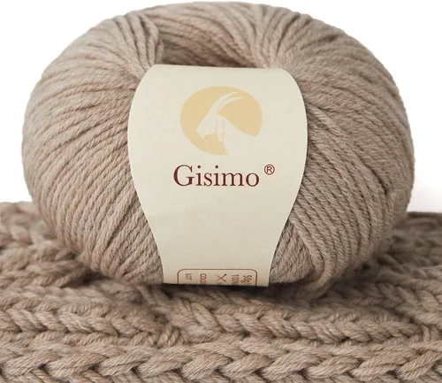 Miniatura 44 de 100% lana merino para tejer y ganchillo, hilo lujoso y suave de 6 cabos para tejer y crochet a mano, 1.76 oz/50 g, 127 yardas/116 metros