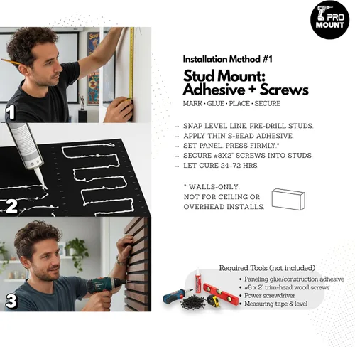 Miniatura 4 de Paquete de 4 paneles de madera acústica RT60X Pro, 24 x 24 pulgadas, paneles de reducción de ruido y absorción de sonido para estudio en casa, Mocha