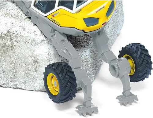 Miniatura 5 de siku 3548, Menzi Muck Walking Excavator, 1:50, Metal/Plástico, Amarillo, Chasis Ajustable