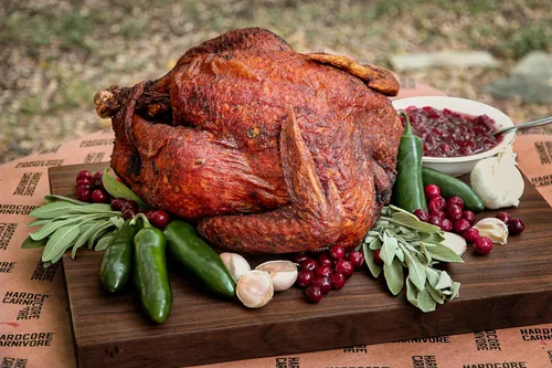 Miniatura 5 de Condimento de Pavo Frito Edición Limitada Hardcore Carnivore (Agitador de 11 oz) Mezcla hecha en Texas para Pavo, Alas de Pollo, Empanada y Más