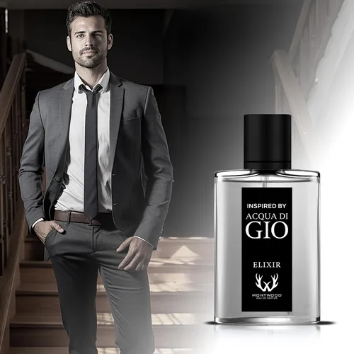 Miniatura 2 de Eau de Parfum – Fragancia acuática de larga duración para hombres – Perfume Spray de 3.4 fl oz con muestra de perfume adicional de 0.5 fl oz