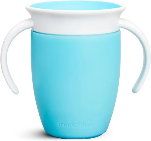 Miniatura 3 de Tazas Munchkin Miracle 360 para niños pequeños, vasos entrenadores, tazas para niños pequeños a prueba de derrames, con diseño sin boquilla Rosa 2
