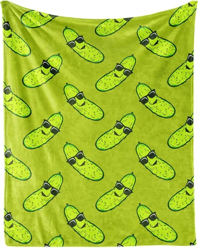Miniatura 13 de Manta personalizada de pepinillo para adolescentes - Tamaño de manta de 50x60 pulgadas - Mantas suaves y esponjosas y acogedoras de regalo - Manta