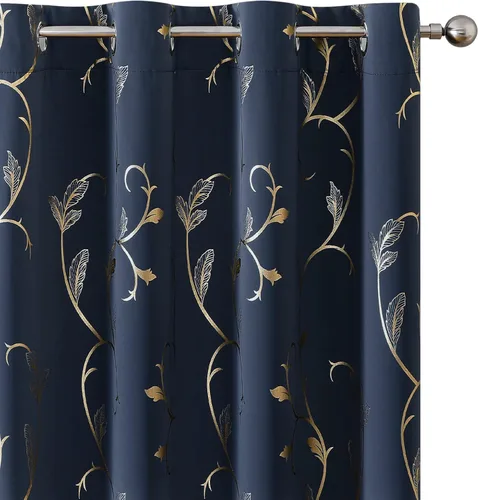 Miniatura 79 de BUHUA Cortinas Opacas de 63 Pulgadas de Largo, 2 Paneles con Aislamiento Térmico, Tratamiento de Ventana para Dormitorio, Cortinas Oscurecedoras