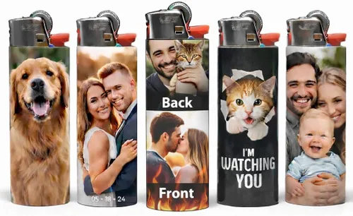 Miniatura 6 de Funda de fotos personalizada para encendedores desechables de tamaño estándar Funda personalizada, funda protectora reutilizable