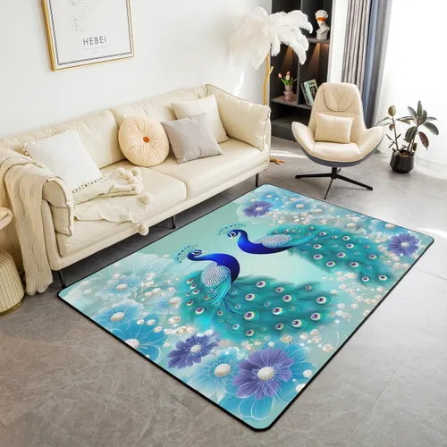 Miniatura 16 de Erosebridal Alfombra de área con diseño de árbol de la vida, 3 x 5, hippie, sol y luna, decoración de astrología en blanco y negro, antideslizante