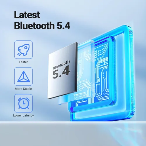 Miniatura 2 de UGREEN Adaptador auxiliar Bluetooth 5.4 para automóvil, [conexión mejorada y cancelación de ruido], receptor auxiliar Bluetooth con cable trenzado