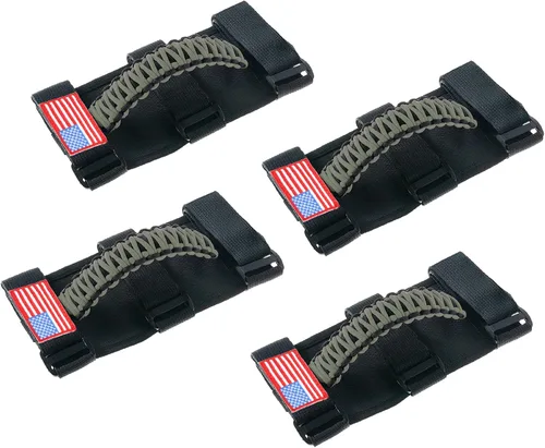 Miniatura 23 de Savadicar 2 x Asas de Agarre para Barra Antivuelco Manijas de Agarre para Jeep Wrangler YJ TJ JK JL y Gladiator JT 1987-2023, UTV, ATV, Accesorios