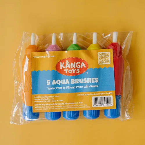 Miniatura 7 de 5 Pinceles de Agua Multicolor, Juego de Pinceles para Pintar con Agua, Bolígrafos de Repuesto Water Doodle Wow de Kanga Toys para Libros de Dibujo