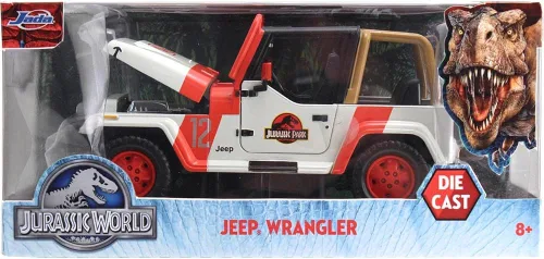 Miniatura 9 de Jada Jurassic World 1:24 1992 Jeep Wrangler Jurassic World - Auto fundido a presión, juguetes para niños y adultos