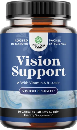 Suplemento completo de salud ocular para adultos, luteína, 20 mg por porción, vitaminas para los ojos para la visión, presión ocular seca y