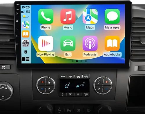 AWESAFE Estéreo de radio de coche WiFi 5G para Chevy Silverado 2007-2013 GMC Sierra Yukon Android 13 reemplazo estéreo con CarPlay Android Auto