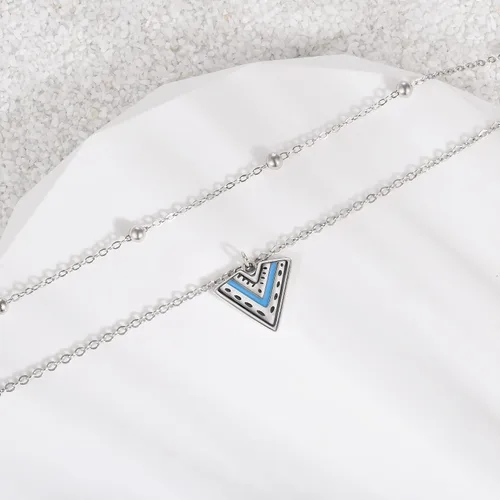 Miniatura 80 de CHIC & ARTSY Tobilleras de plata de ley S925 para mujer, pulsera de tobillo ajustable multicapa para playa, joyería de verano para mujer, de 10 a 11